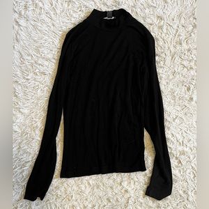 Black mock neck long sleeve